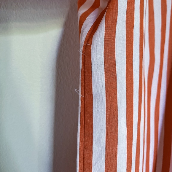 Zara Coral Striped Multi-way Convertible Shirt - Picture 9 of 10